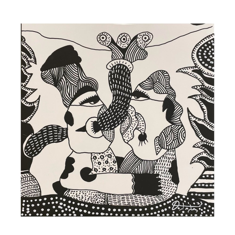 Ακρυλικά σε πορσελάνη.